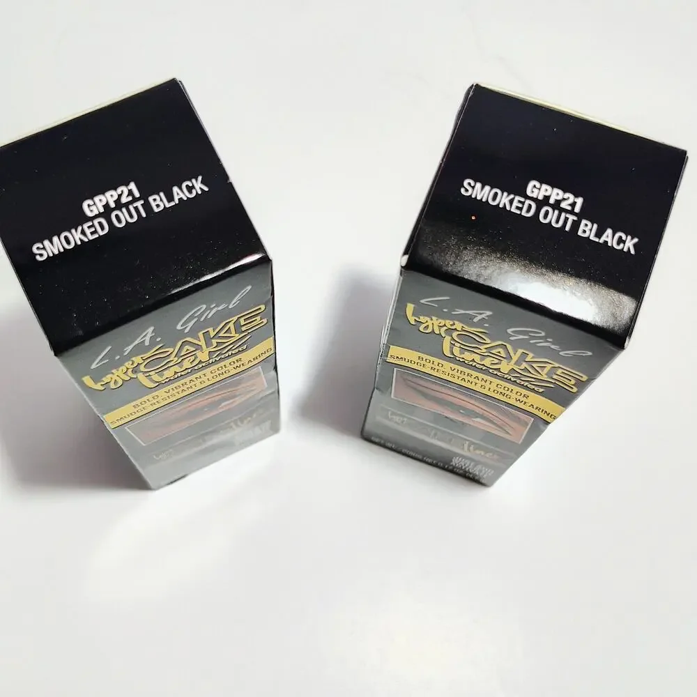 L.A. Girl Hyper Cake Liner Water Activated Smoked Out Black 2 Pack‎